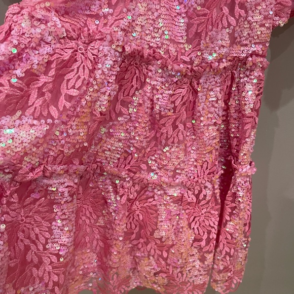 Pink Sequin Mini Dress - Picture 4 of 16